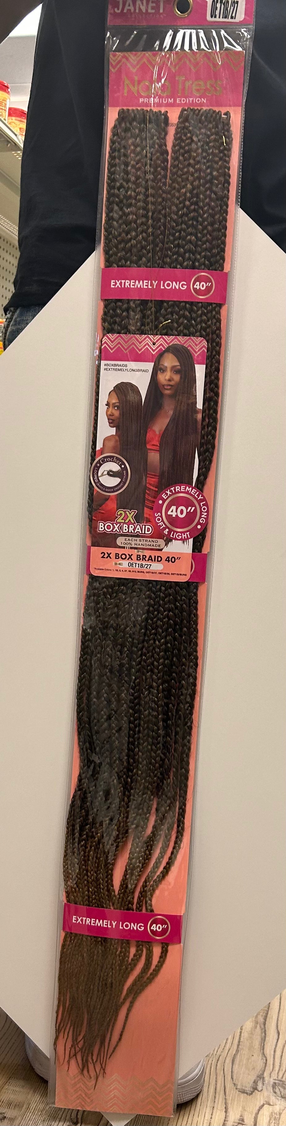 JANET NALA TRESS 2X BOX BRAID - EXTREMELY LONG - 40''
