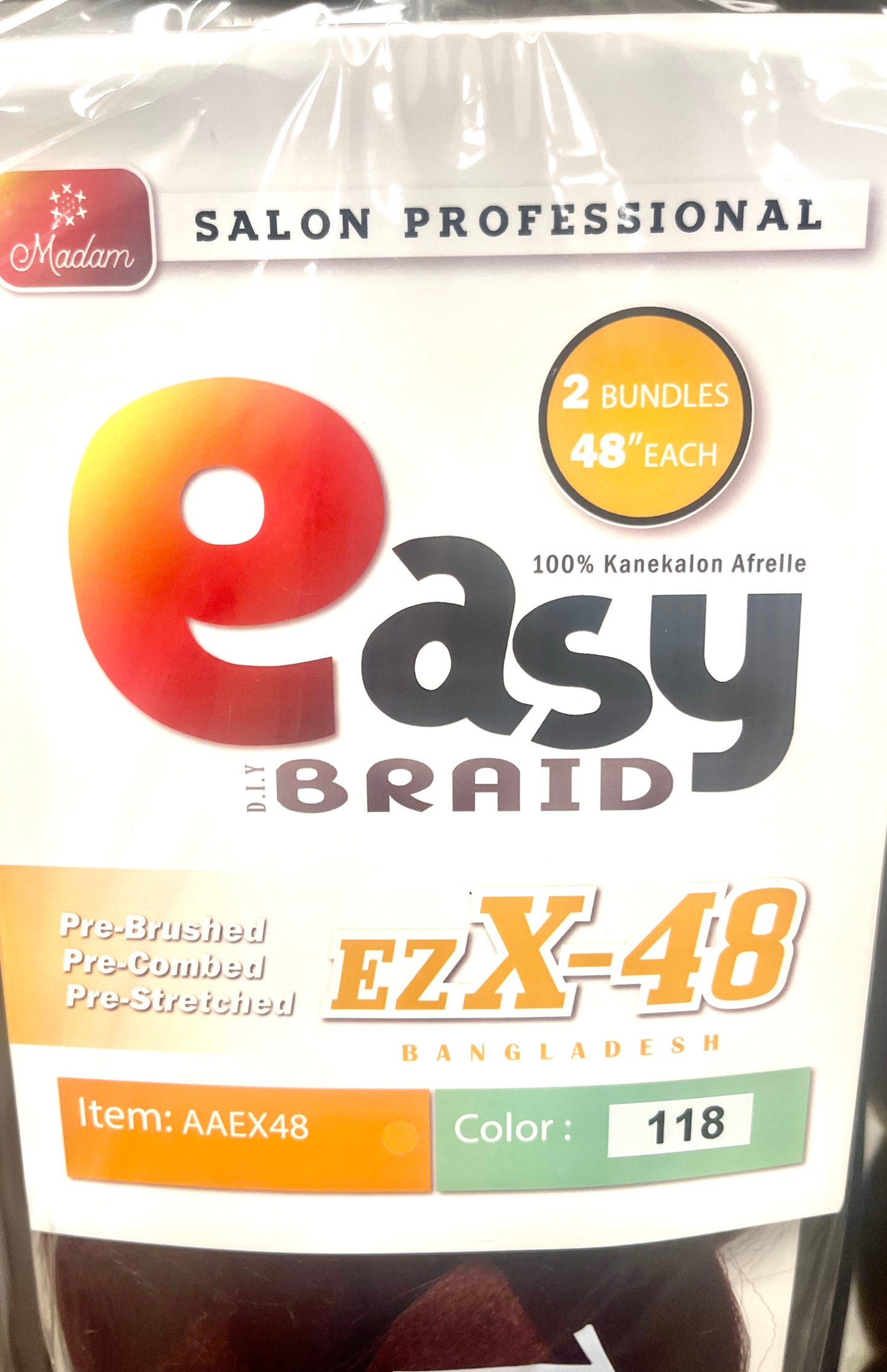 SB EZ-X PRE-STRETCHED BRAIDS 48''