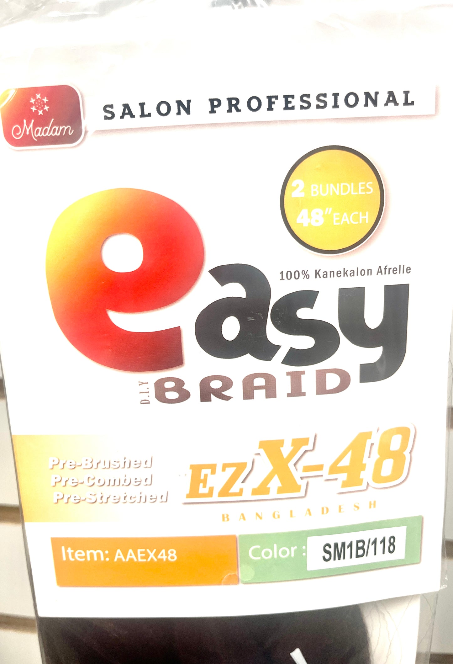 SB EZ-X PRE-STRETCHED BRAIDS 48''