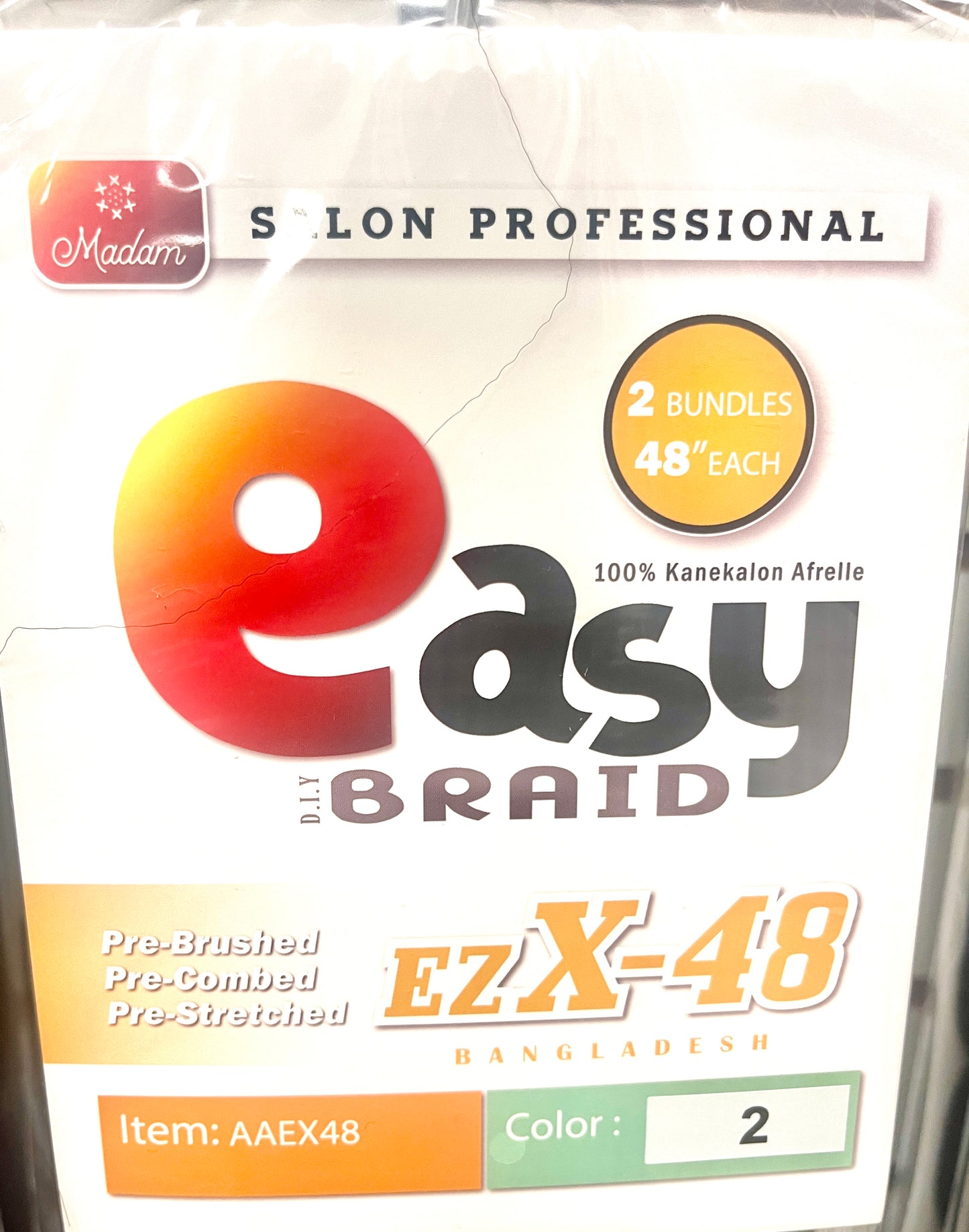 SB EZ-X PRE-STRETCHED BRAIDS 48''
