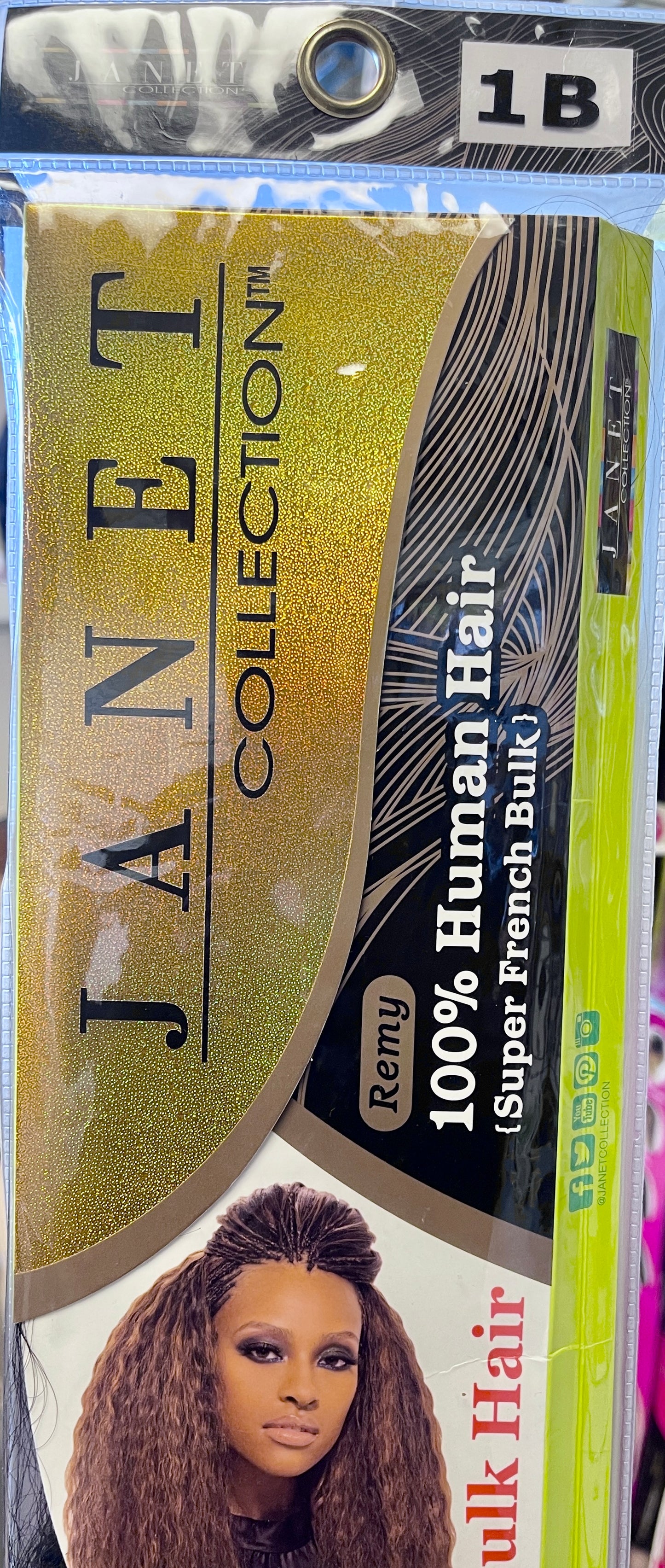 Janet - Super French Bulk Hair - Wet and Wavy - 1B