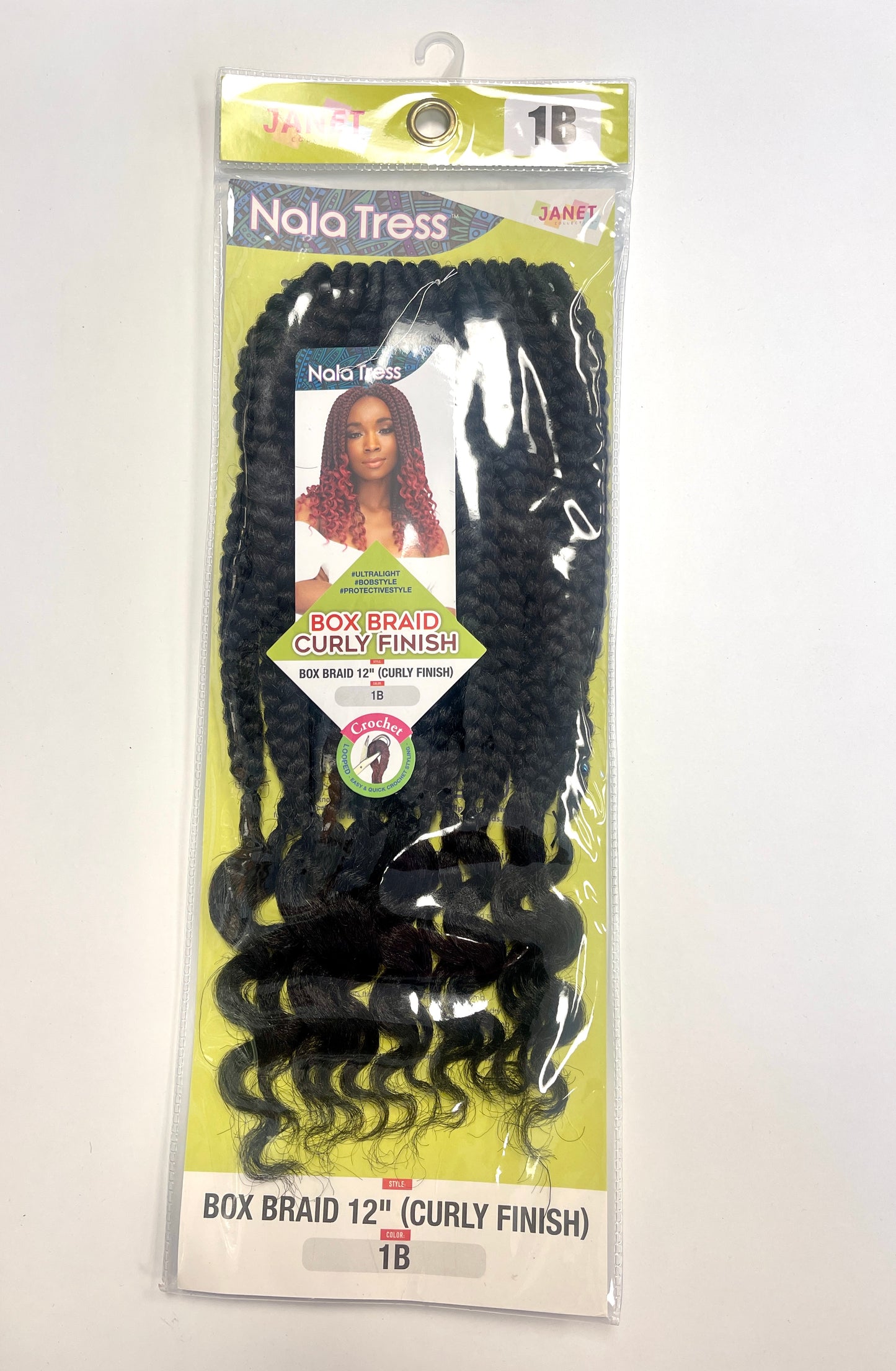 JANET - NOLA TRESS BOX BRAIDS-CURLY FINISH - 12'' - 1B