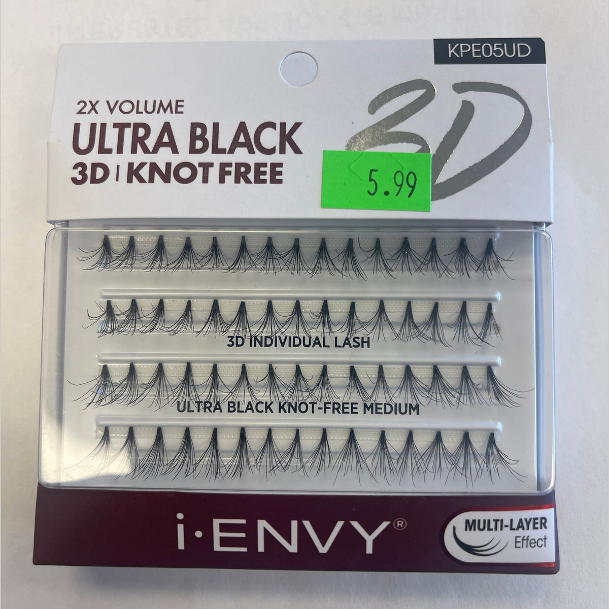 I - ENVY - 2X VOLUME-ULTRA BLACK 3D - KNOT FREE