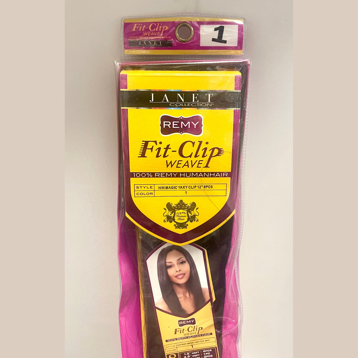 JANET COLLECTION - REMY - FIT-CLIP WEAVE - 12'' - 1