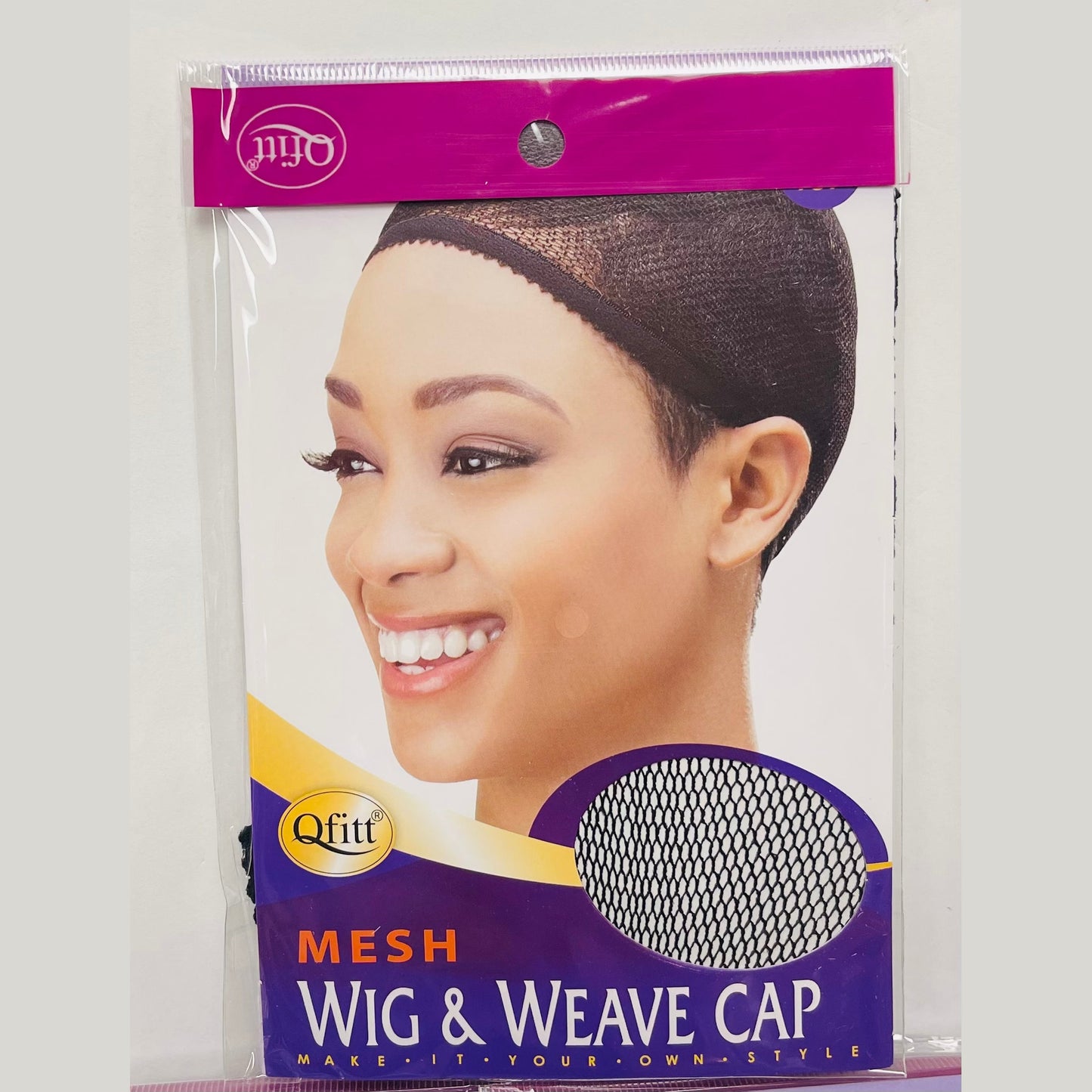 Qfitt 504 Black Mesh Wig & Weave Cap