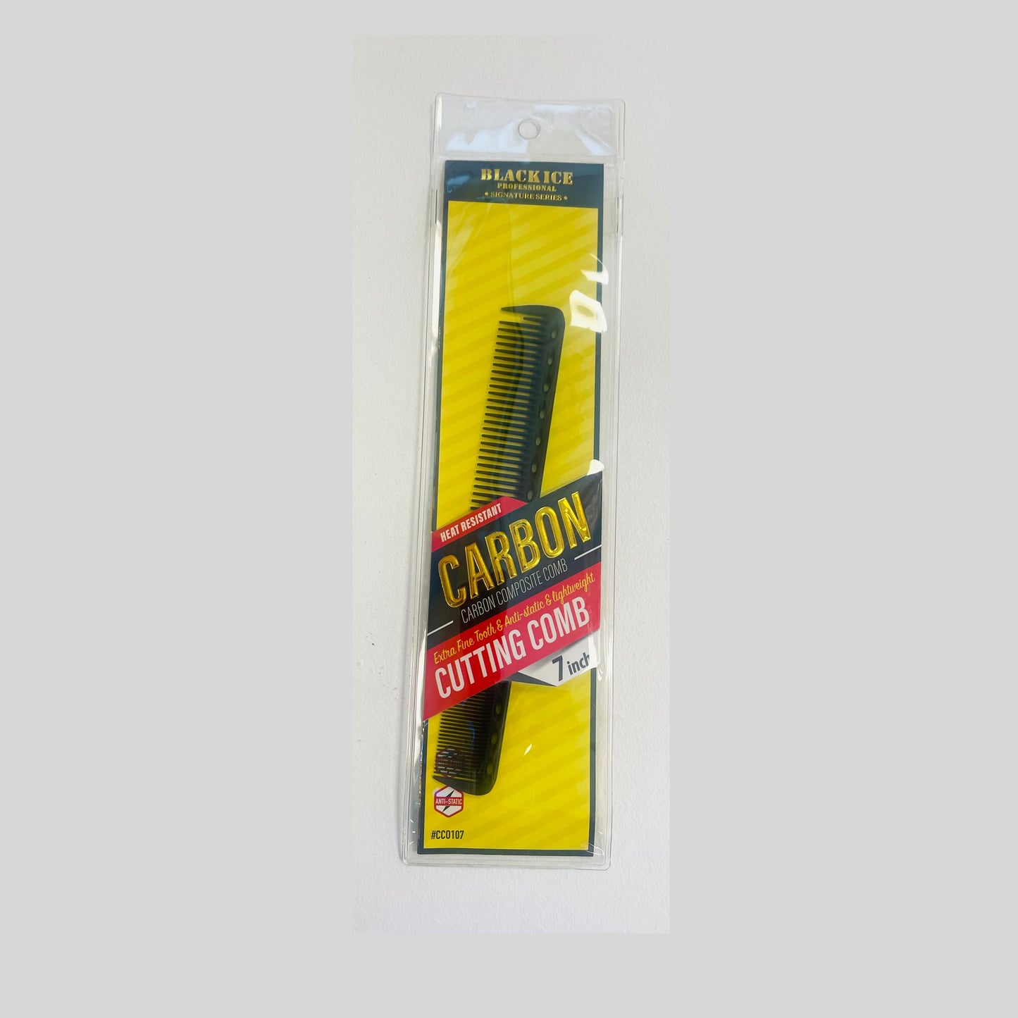Black Ice Carbon Composite Extra Fine Tooth Cutting Comb