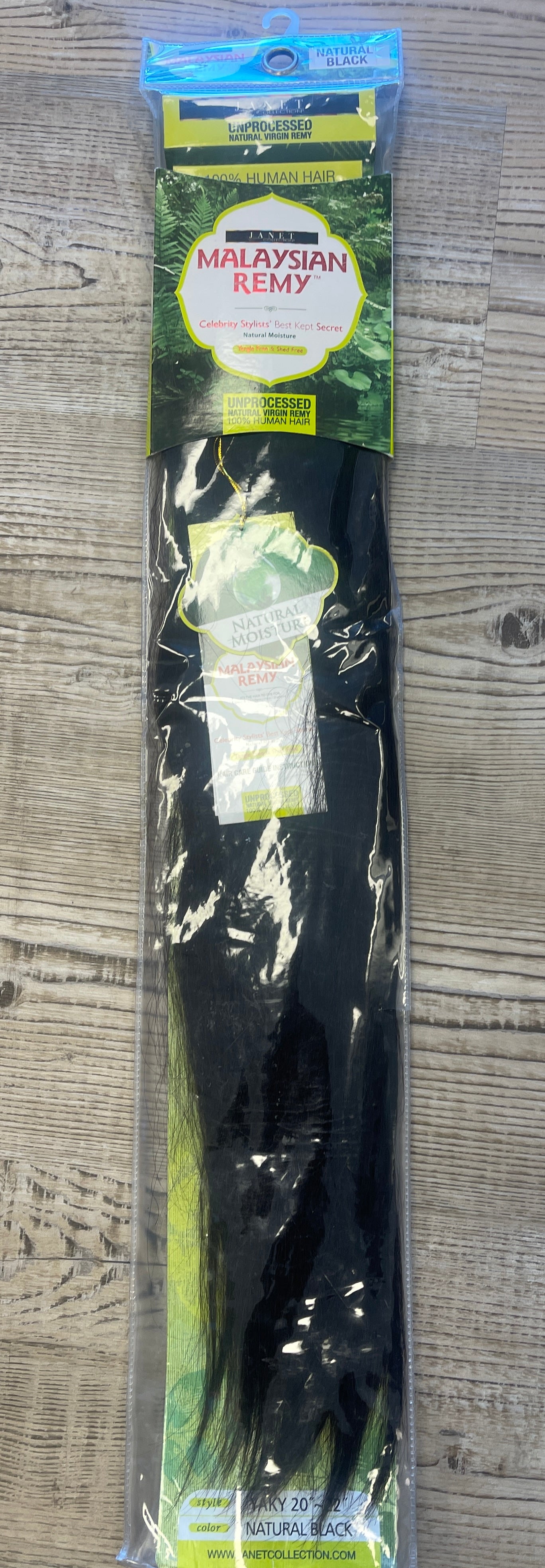 JANET - MALAYSIAN REMY - NATURAL BLACK - YAKY - 20-22