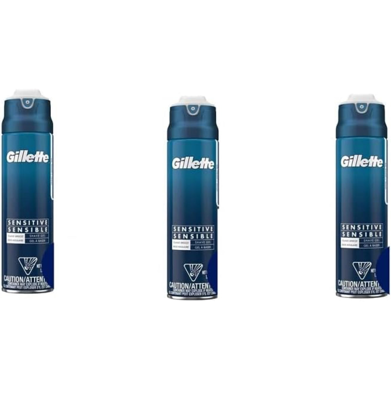 GILLETTE - SENSITIVE PLUS - SHAVE GEL - Island Breeze