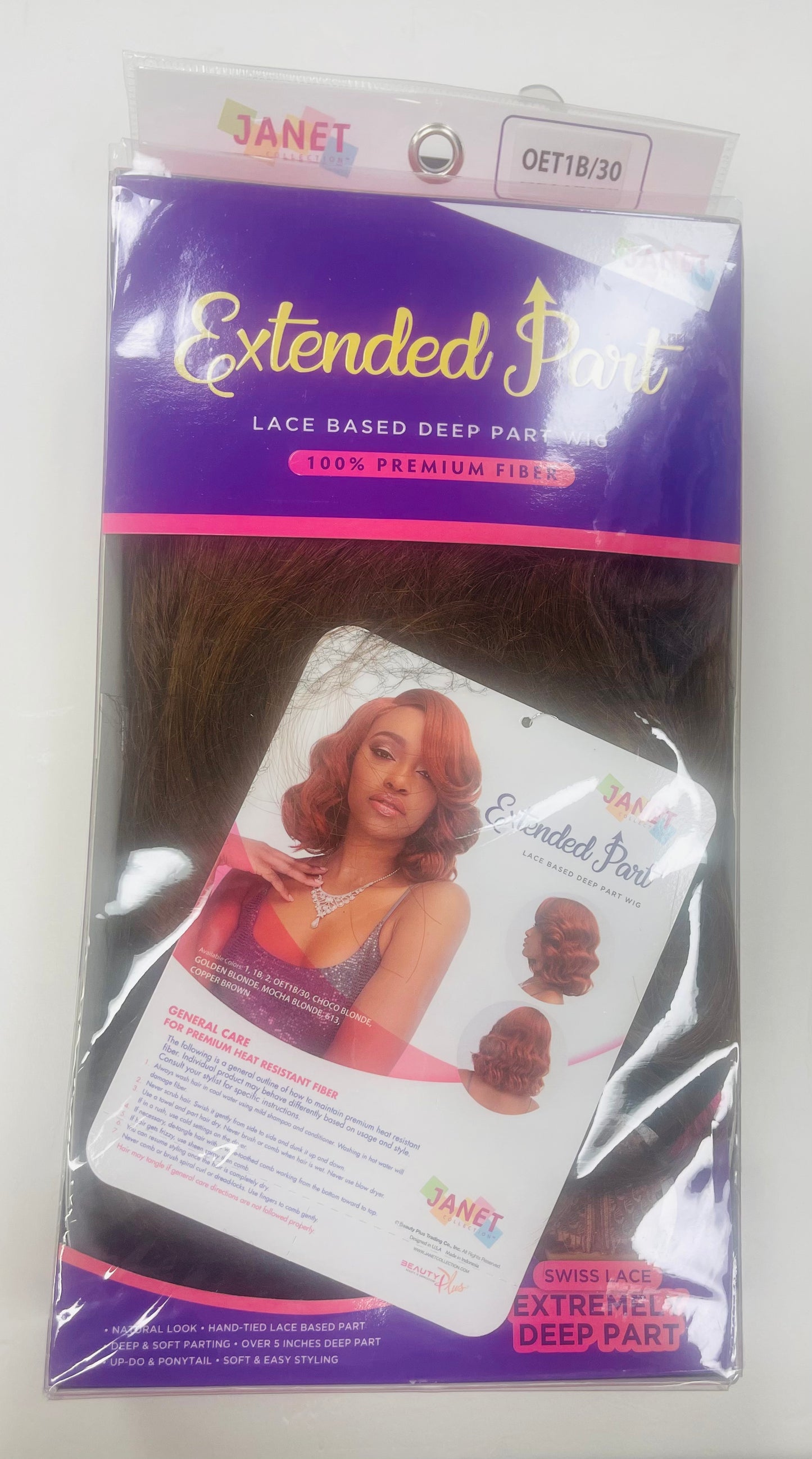 Janet Extended Part Lace Based Wig 1B/30