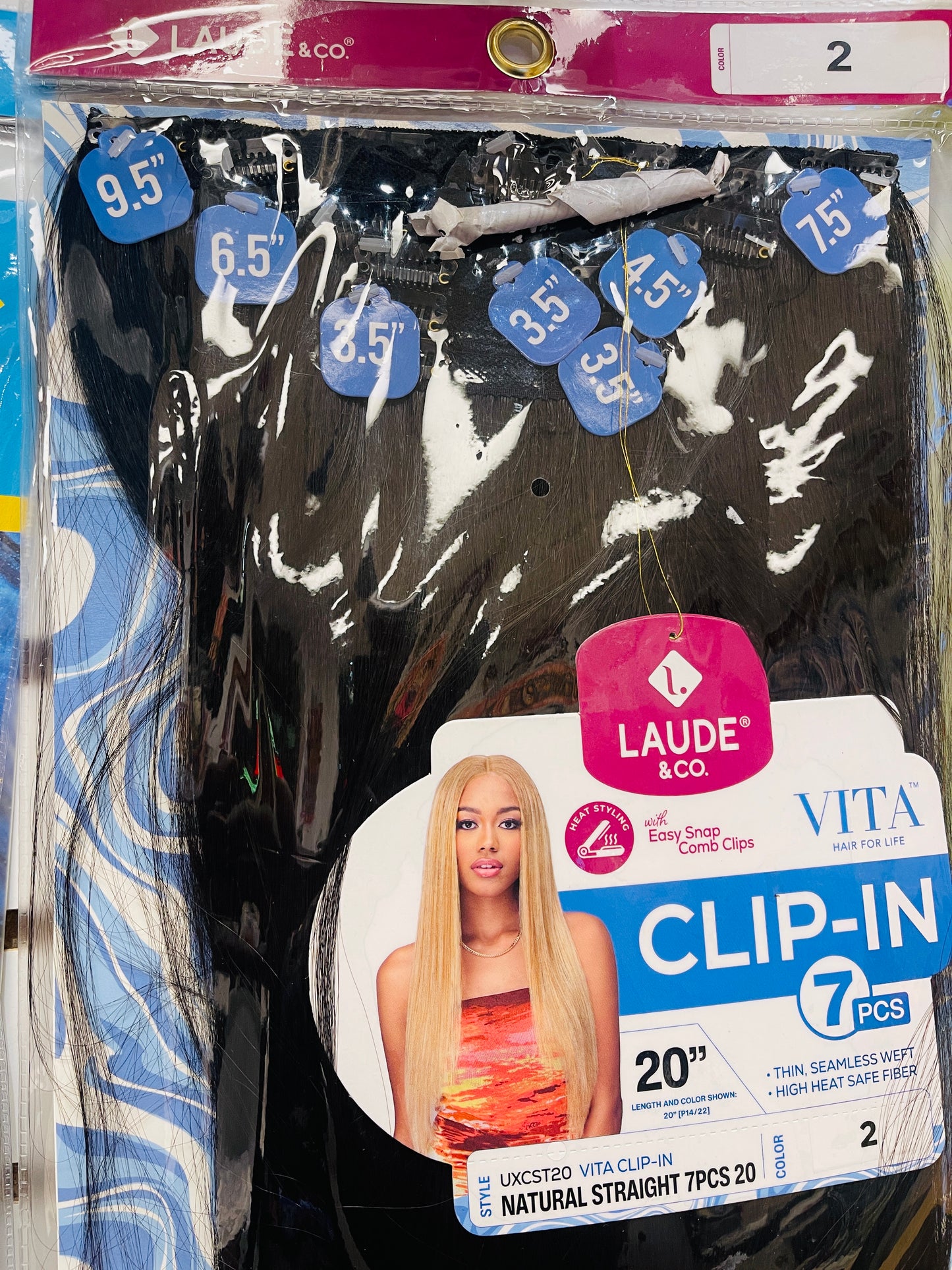 LAUDE & CO - CLIP-IN - 7 PCS - 20''