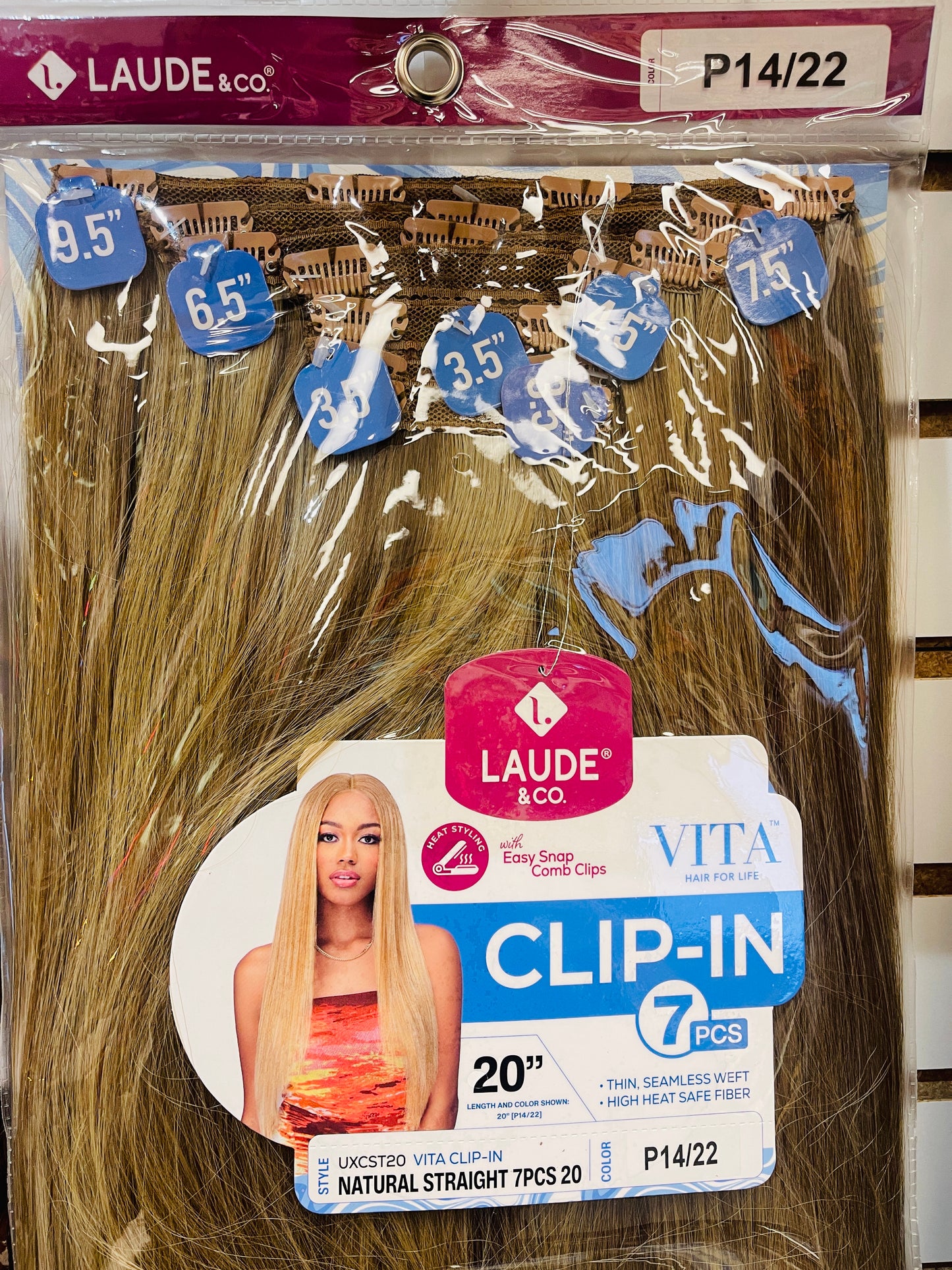 LAUDE & CO - CLIP-IN - 7 PCS - 20''