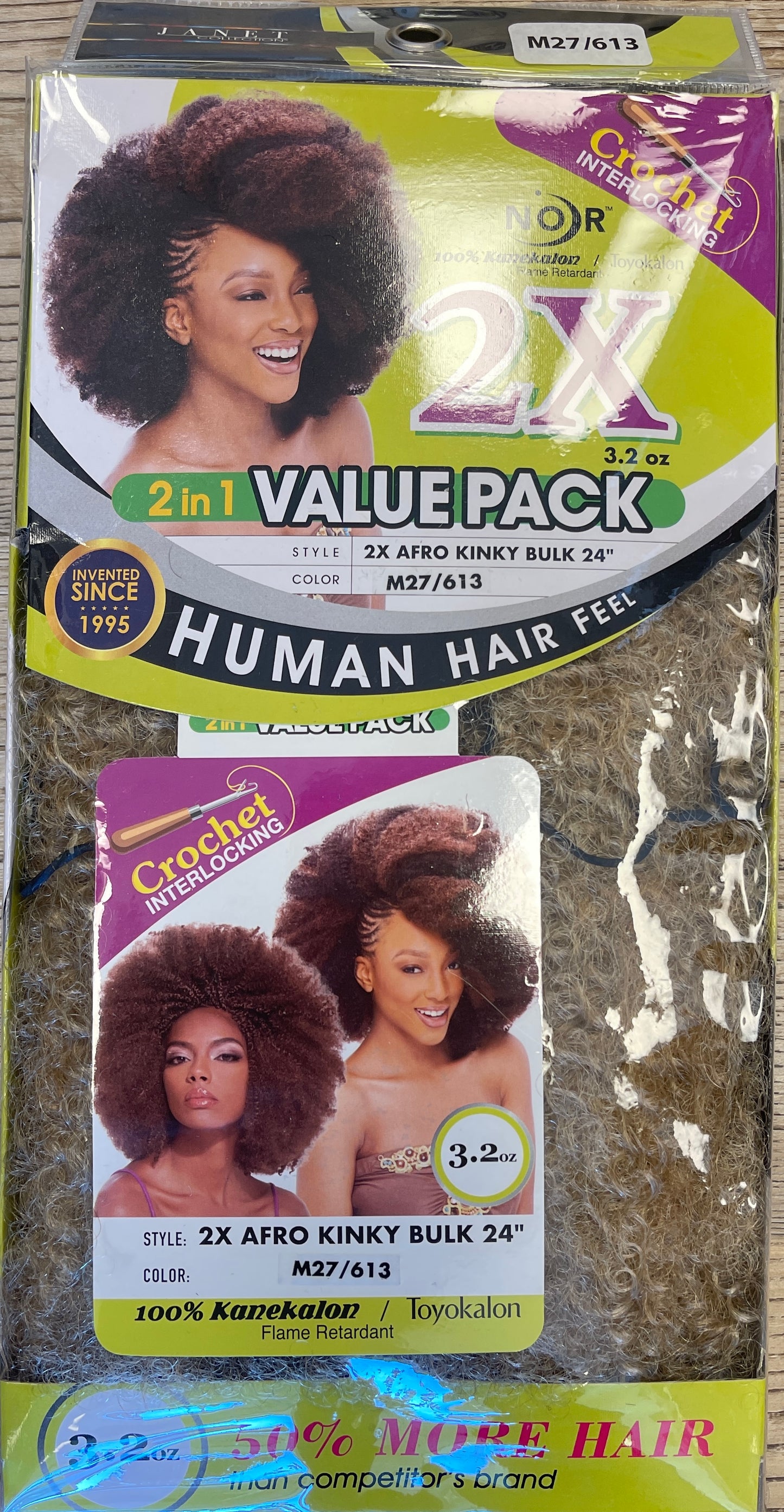 JANET-NOIR-2X-AFRO KINKY BULK-2-IN-1-CROCHET-24''