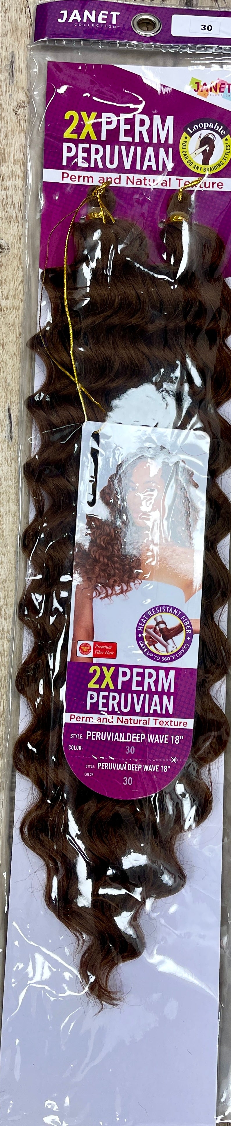 JANET-2X PERM PERUVIAN DEEP WAVE BRAID-18''