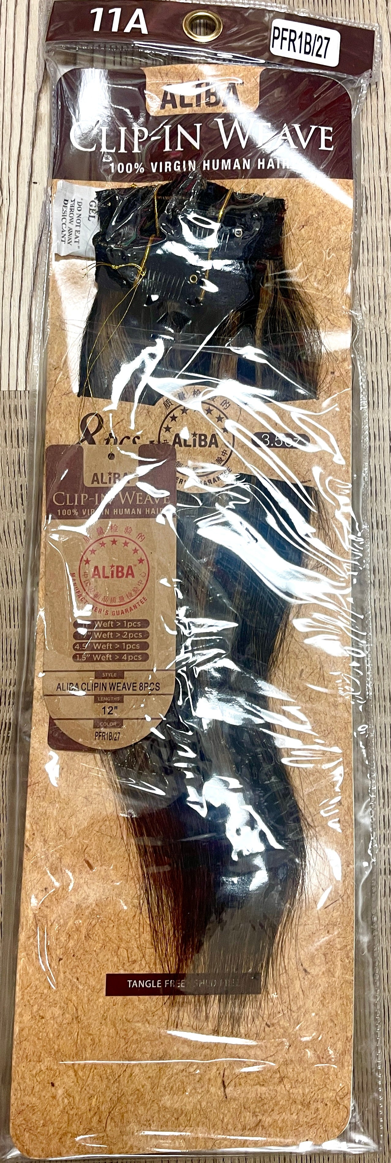 11A - ALIBA-CLIP-IN WEAVE-8PCS - 16''