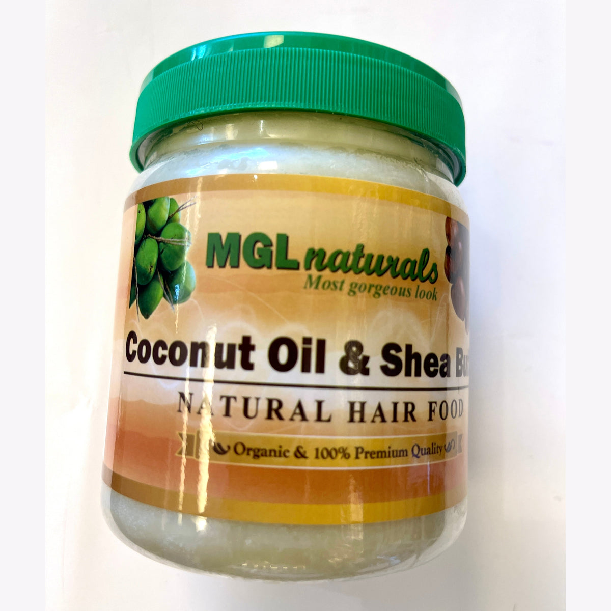 MGL Naturals hair Food-coconut oil & shea butter