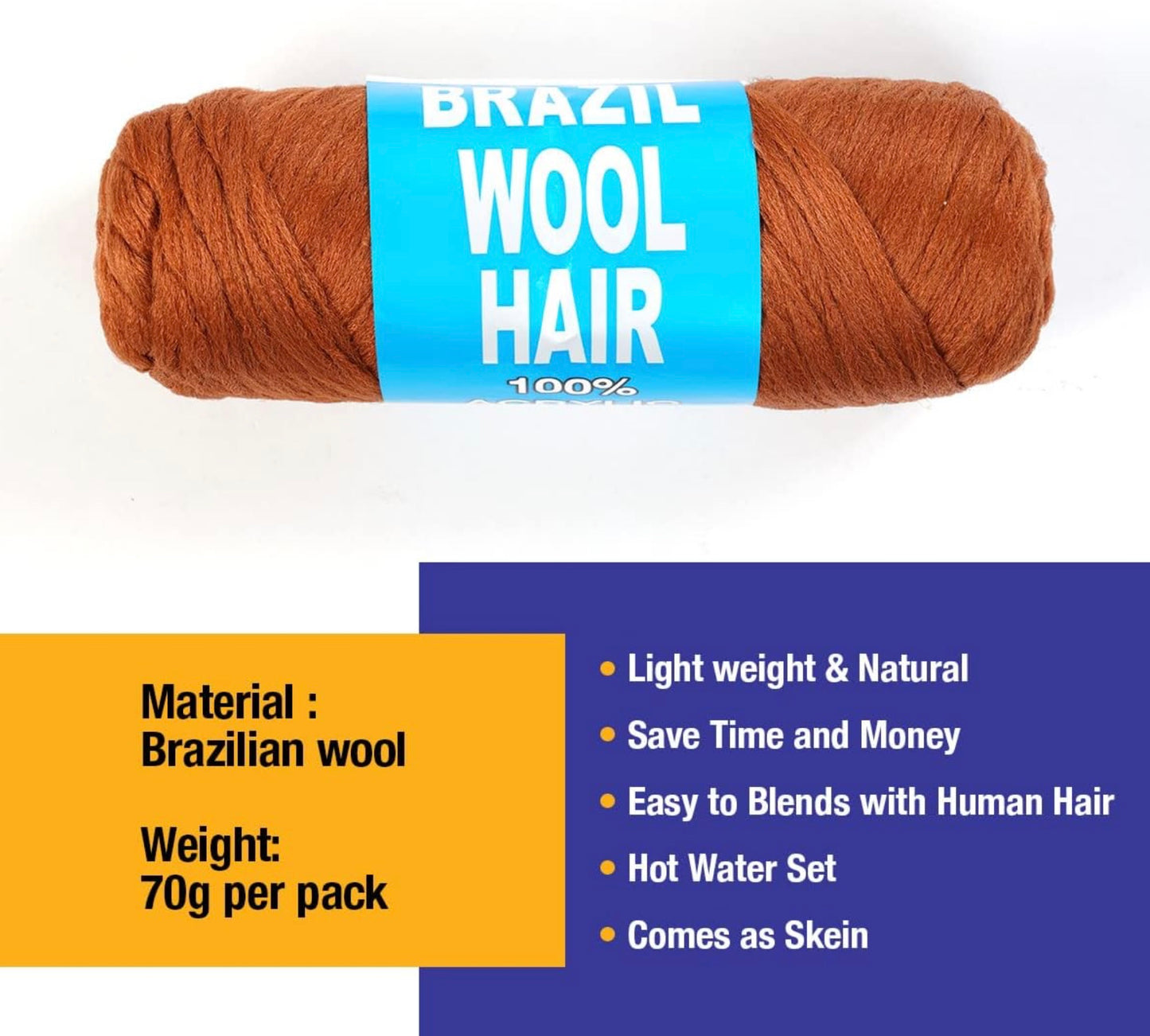 KZ - Brazil Wool Hair (70G)