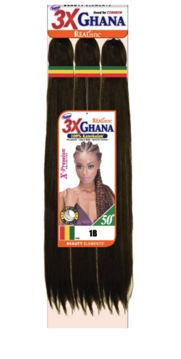 3X-GHANA X-PRESSION-PRE-STRETCHED - 70''