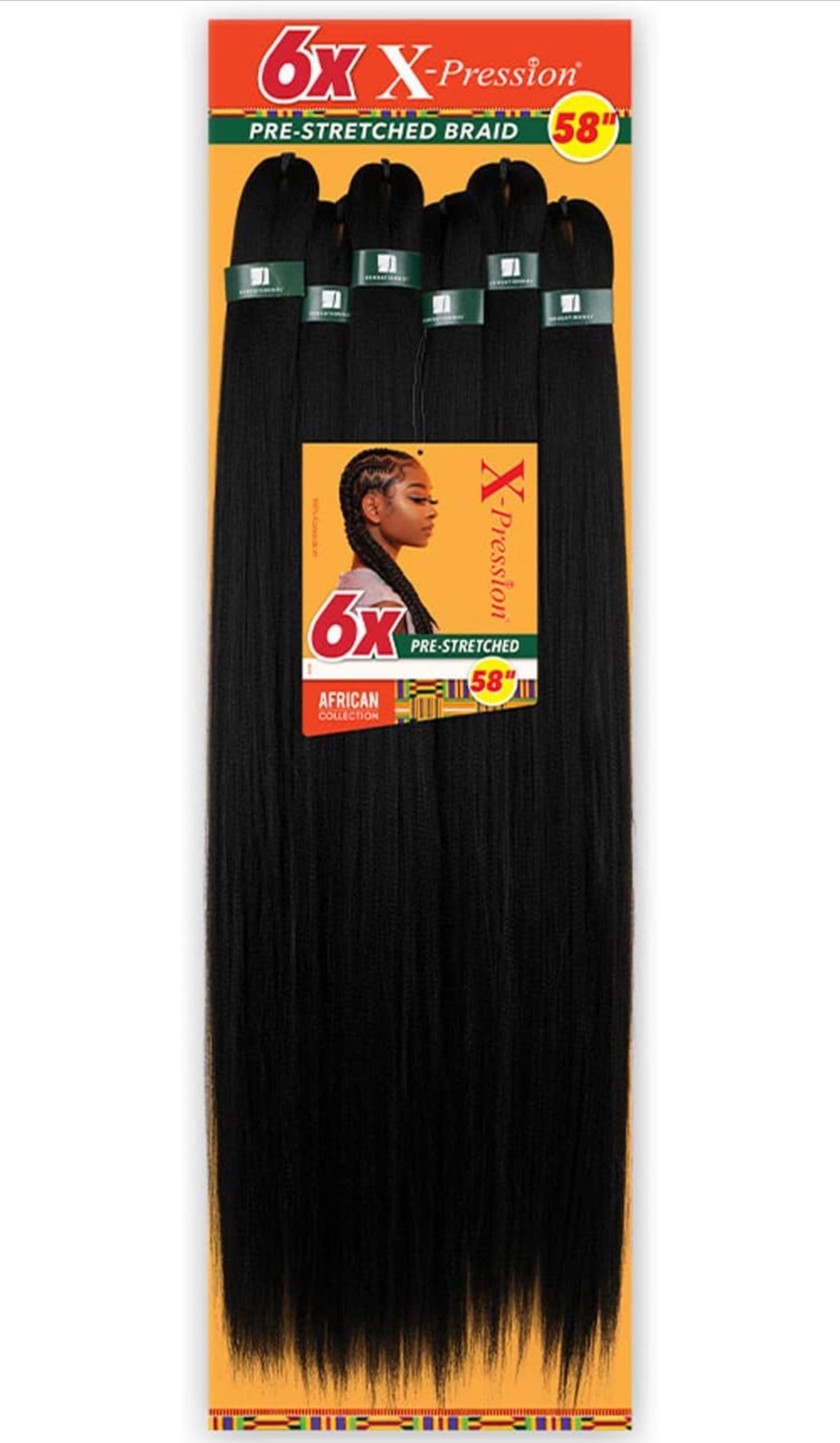 6X X-pression Pre-stretched Braid 58′′