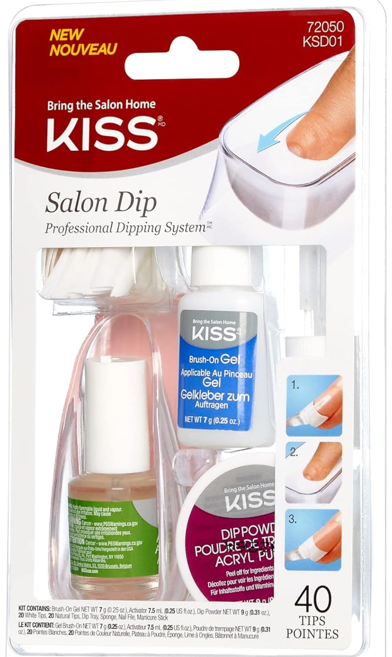 KISS-Prfessional-Salon Dip. - 40 tips