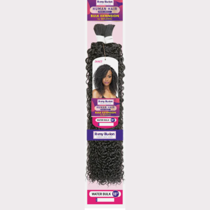 REMY ILLUSION - HUMAN HAIR BULK EXTENSION - WATER BULK 18"