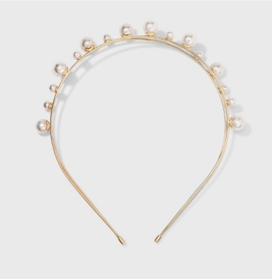 Gold & Pearl Headband 1