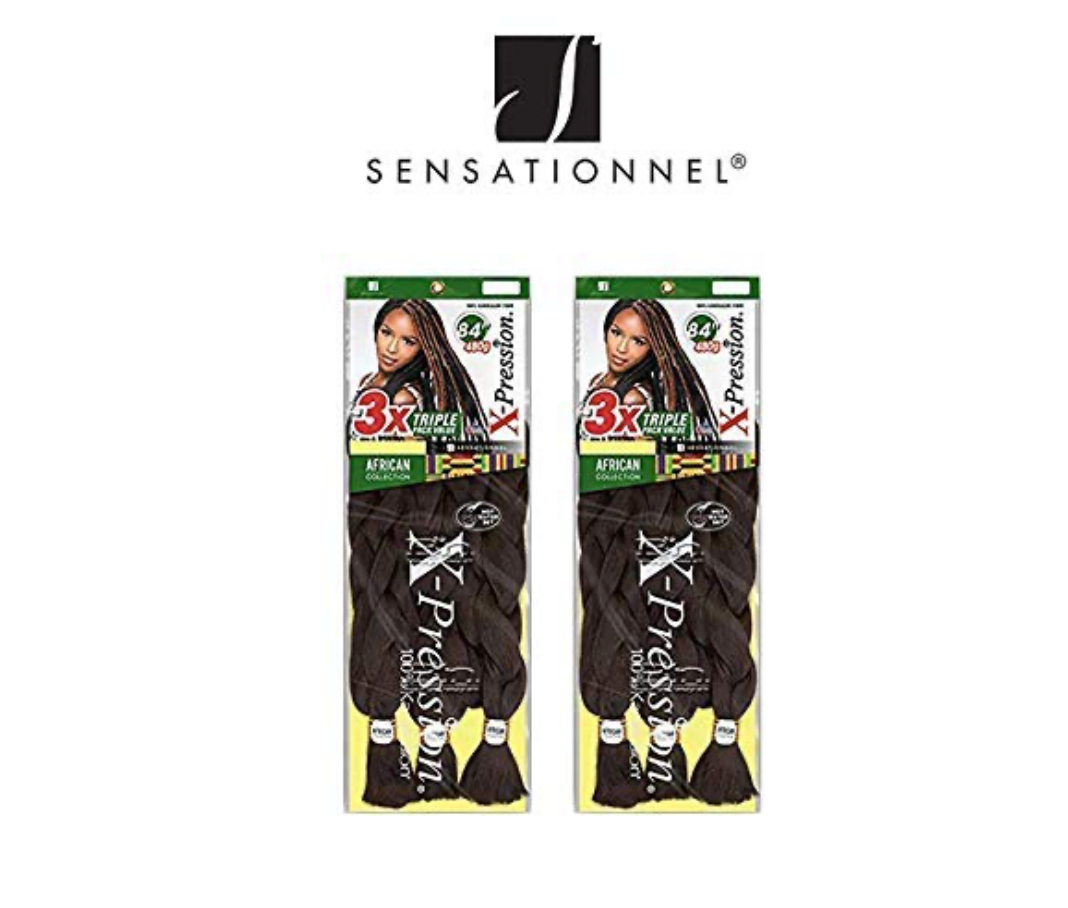 african collection-3x-tripple-pack-value-x-pression-84''- 30