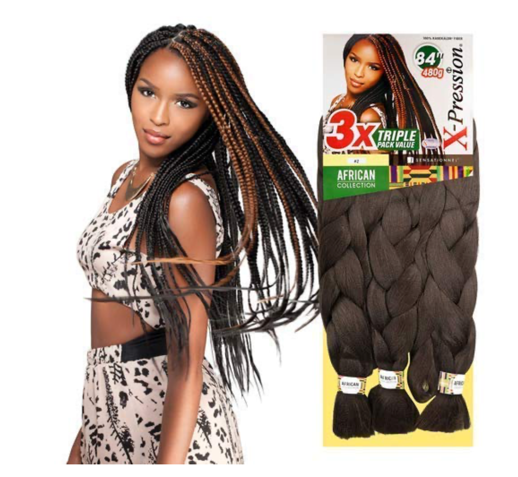 african collection-3x-tripple-pack-value-x-pression-84''- 30