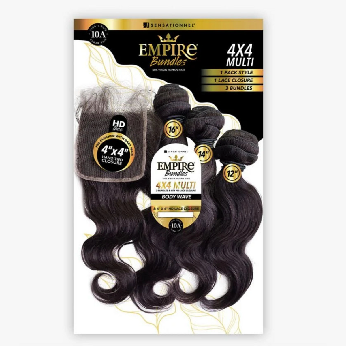 HH BODY WAVE 10,12,14-(EMPIRE BUNDLES 4X4 MULTI PACK)-Natural