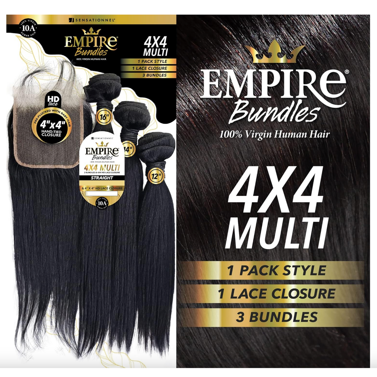 HH STRAIGHT 10,12,14-(EMPIRE BUNDLES 4X4 MULTI PACK)-NATURAL