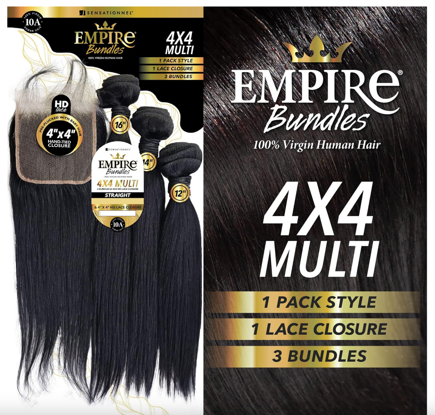 HH STRAIGHT 12,14,16-(EMPIRE BUNDLES 4X4 MULTI PACK)-NATURAL
