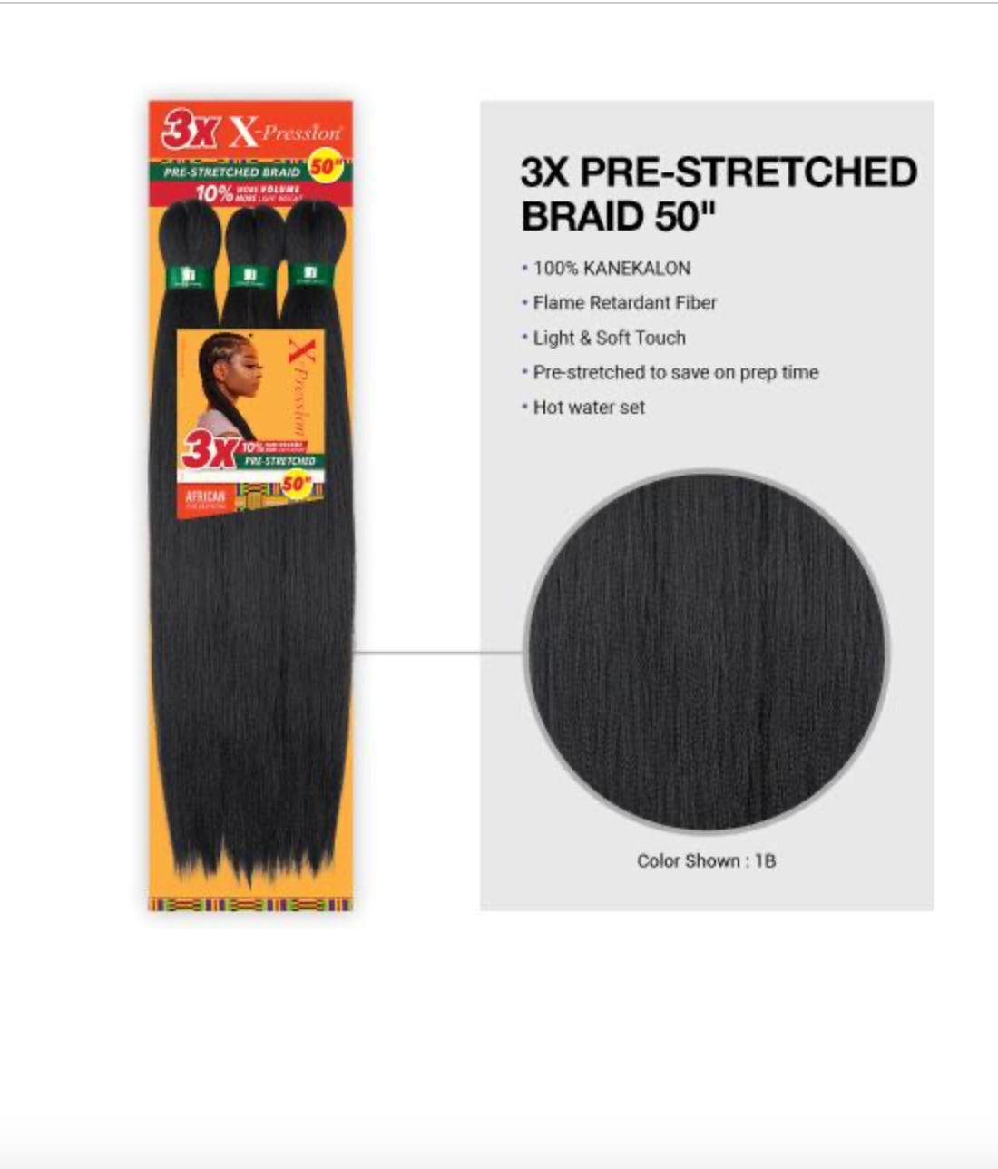 3X-X-PRESSION-PRE-STRETCHED - 50''