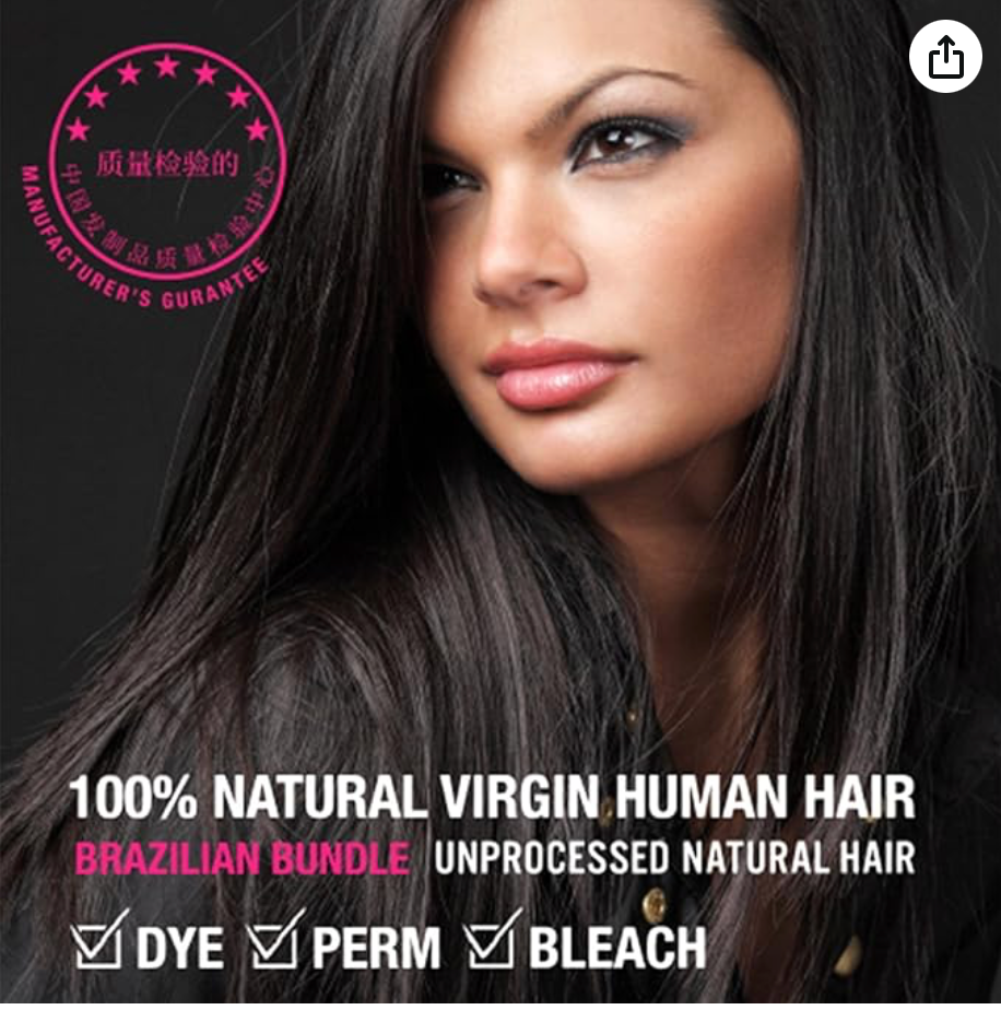 ALIBA-BRAZILIAN-BUNDLE-UNPROCESSED HUMAN HAIR-STRAIGHT