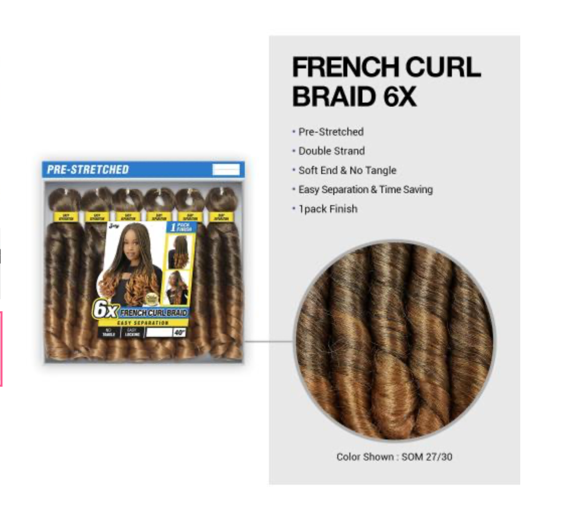 ZURY-6X-FRENCH CURL-BRAIDS-40''