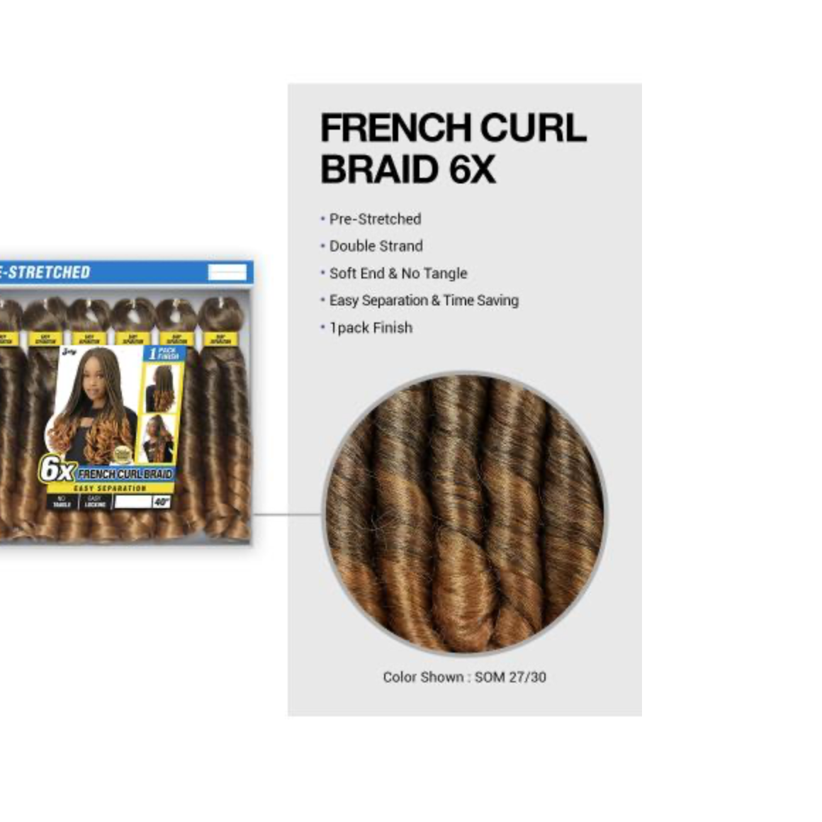 Zury 6X French Curl Braids 40"