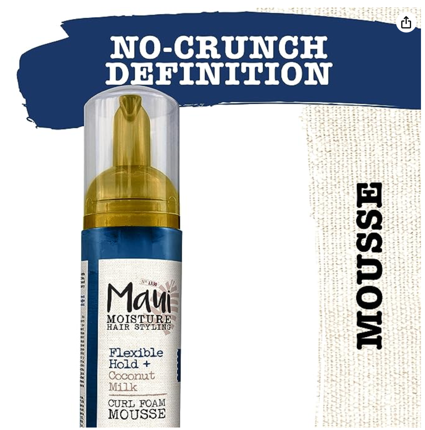 mayi-moisture-hair-styling-flexible hold-coconut milk-curl foam-mousse