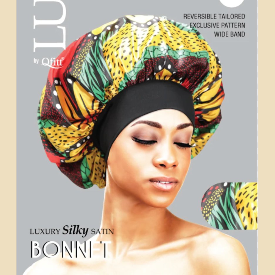 Lux by Qfitt - Luxury Silky Satin Bonnet - Assorted Patterns