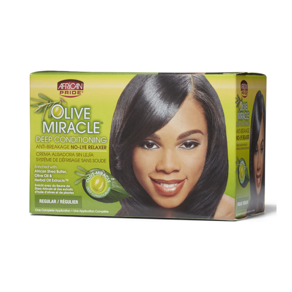 African Pride - Olive Miracle - Deep Conditioning - No-Lye Relaxer (Regular)