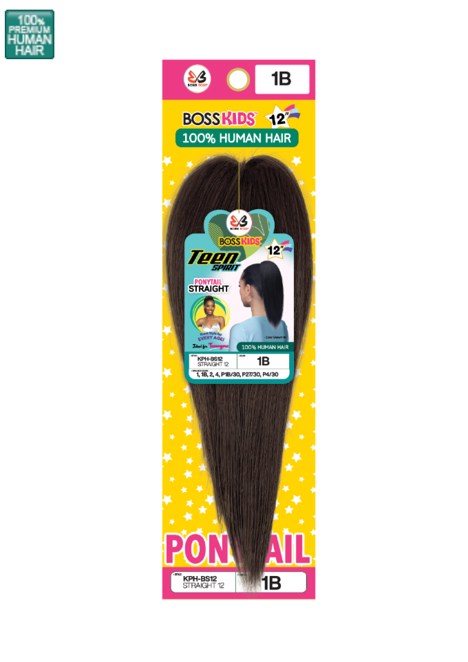 BOSS KIDS-TEEN SPIRIT-PONYTAIL-KPH-BS14-STRAIGHT-14''