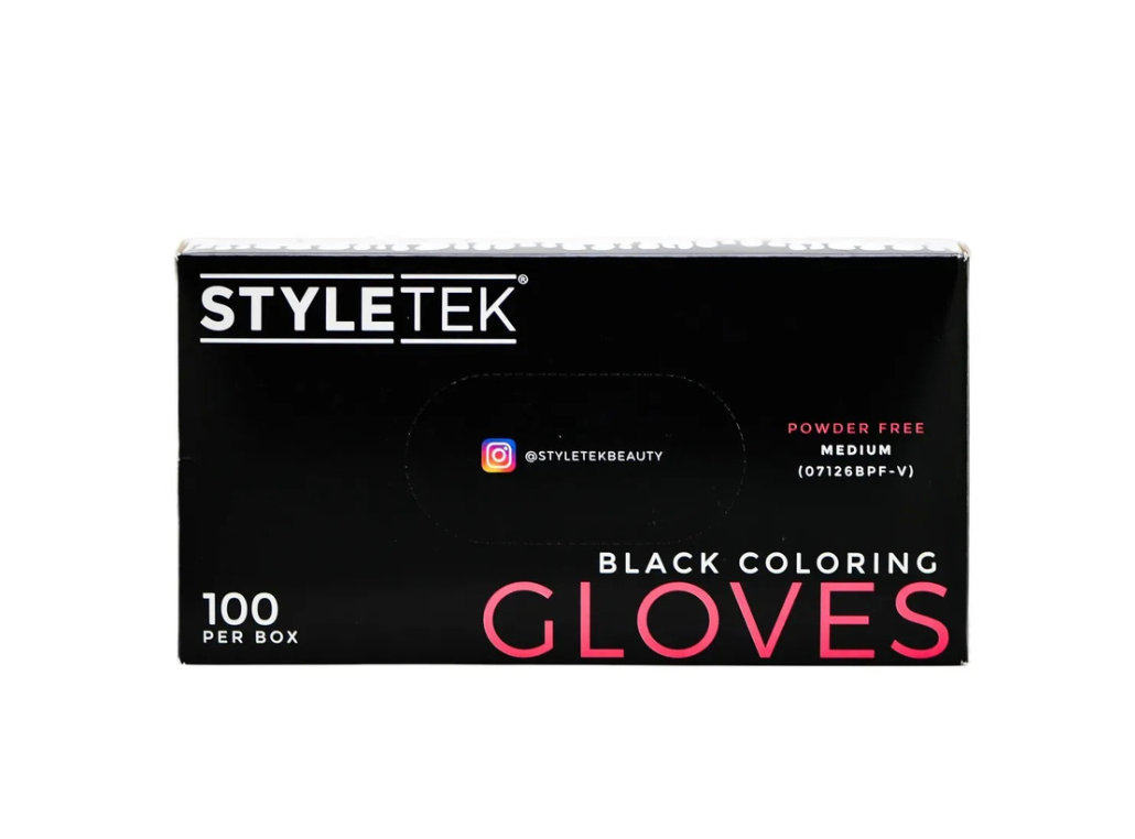 STYLETEK-BLACK-COLORING-GLOVES-100 PER BOX