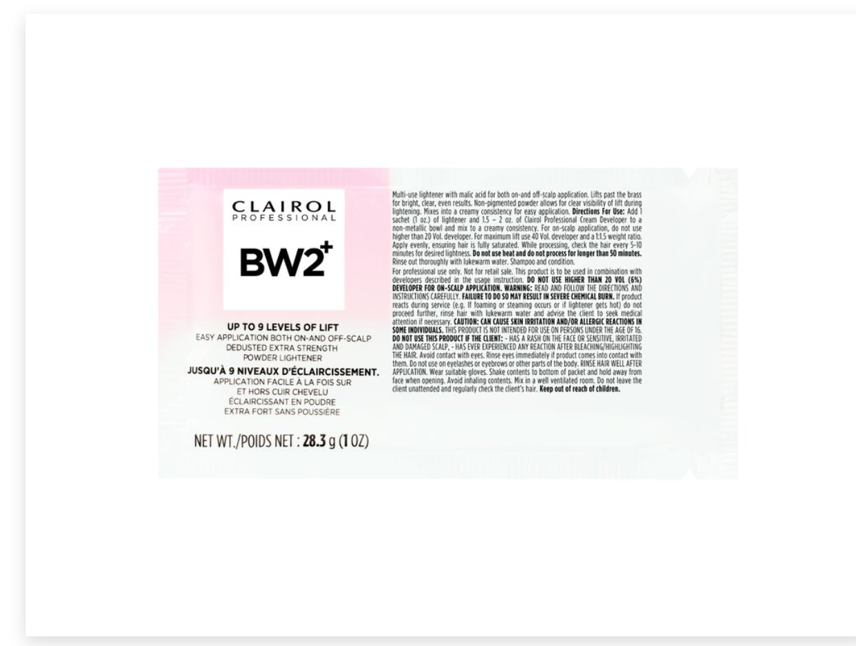 Clairol-Professional-BW2+-bleach powder sachets