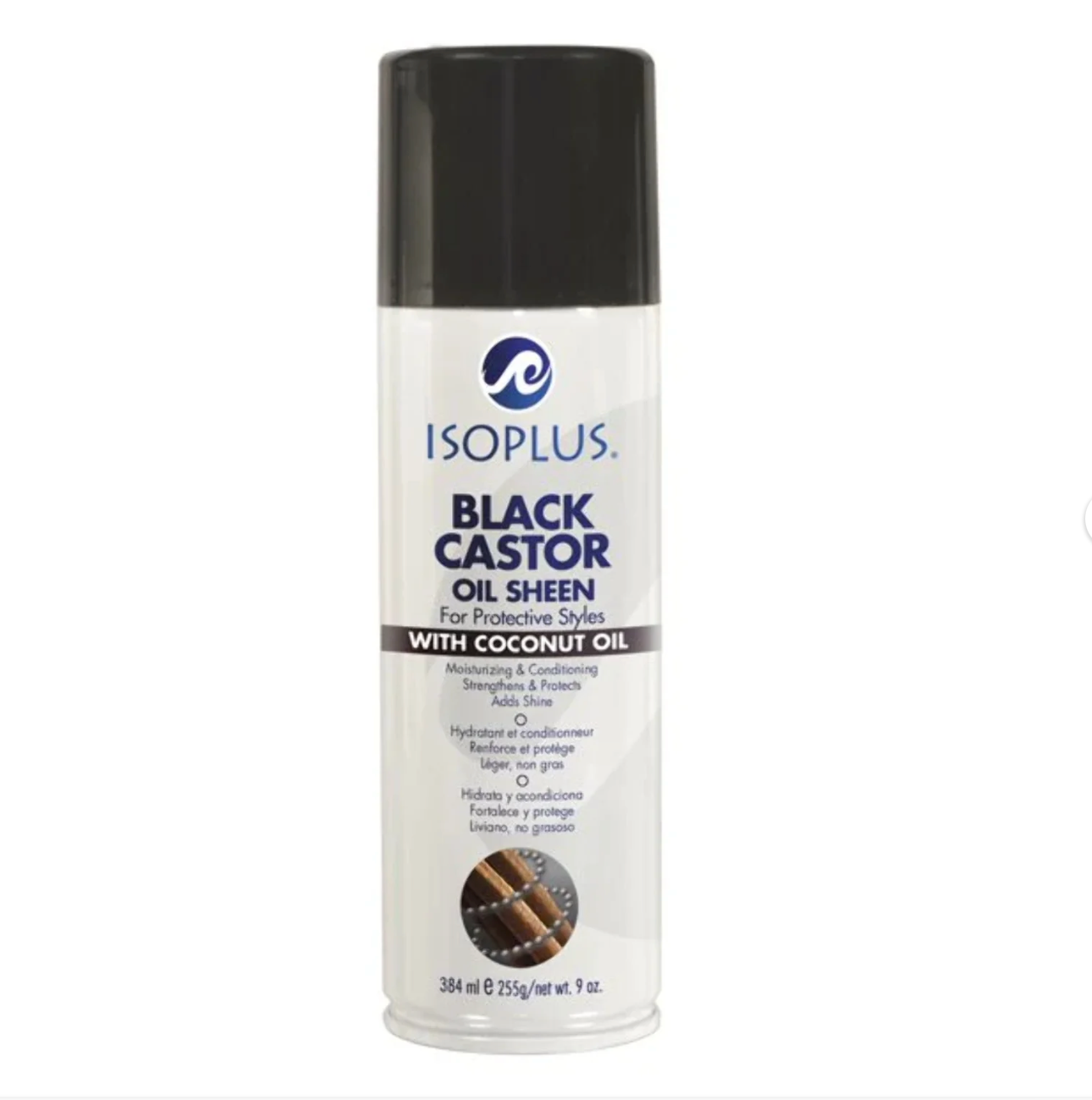 ISOPLUS-BLACK-CASTOR-OIL SHEEN-WITH-COCONUT-OIL