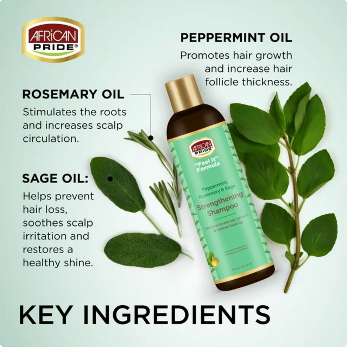 African-pride-peppermint-rosemary & stage-strengthening-shampoo