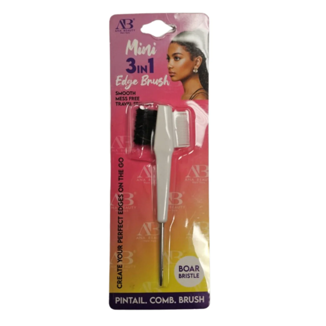 ABN-ANNA BEAUTY-3-IN-1-PINTAIL-EDGE-BRUSH-LEOPARD-MINI-ASST