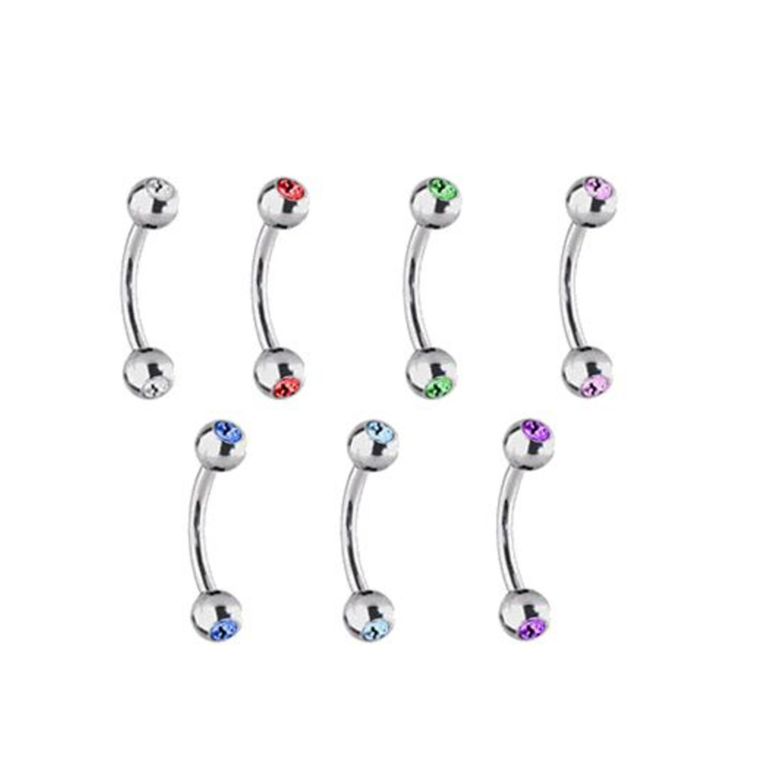 CZECH-CRYSTAL-Eyebrow-barbells