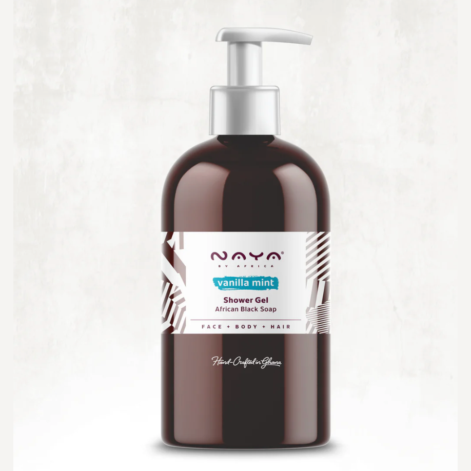 NAYA BY AFRICA - AFRICAN BLACK SOAP SHOWER GEL - VANILLA MINT