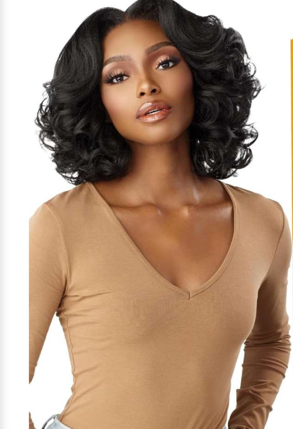 KINKY EDGE 13X6 - LACE WIG - KINKY NATURAL WAVE 14 (CK&CO)