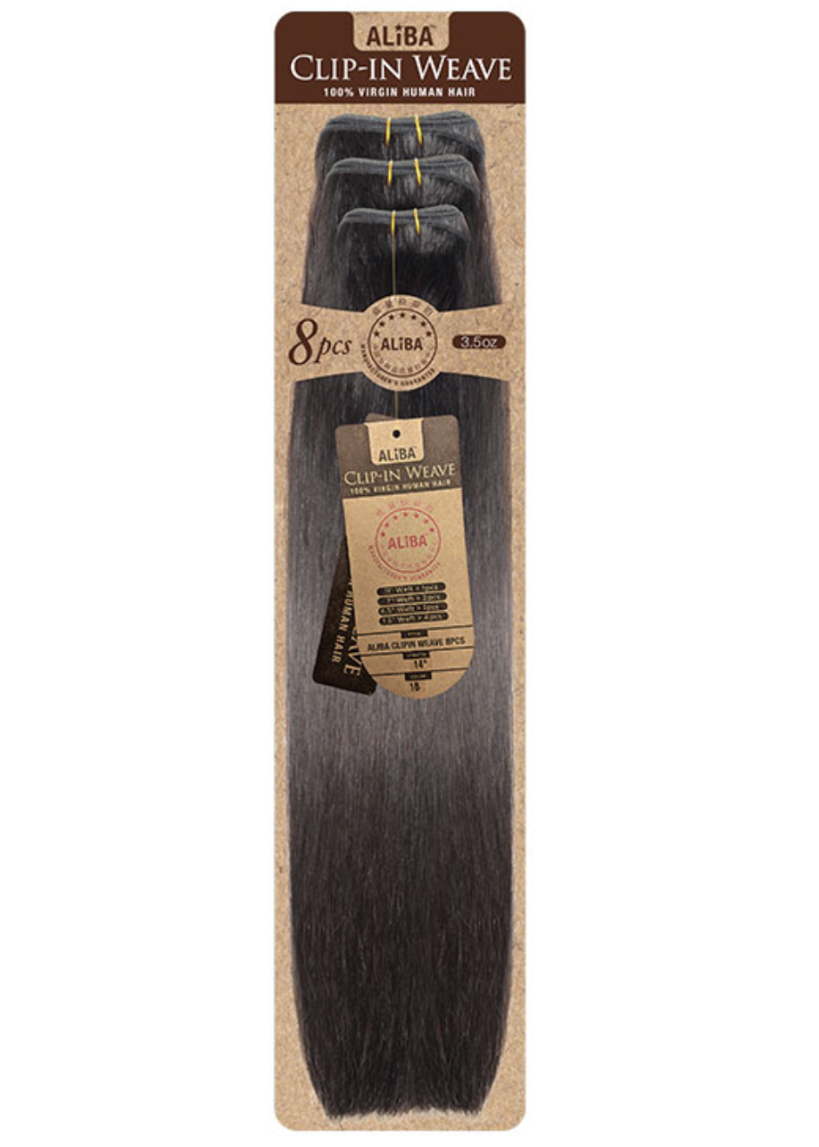 11A - ALIBA-CLIP-IN NEW YAKY WEAVE-8PCS - 18''