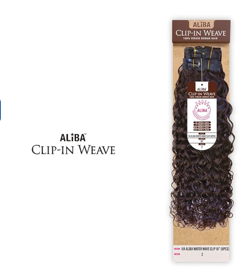11A - ALIBA-CLIP-IN DEEP WAVE-8PCS - 18''