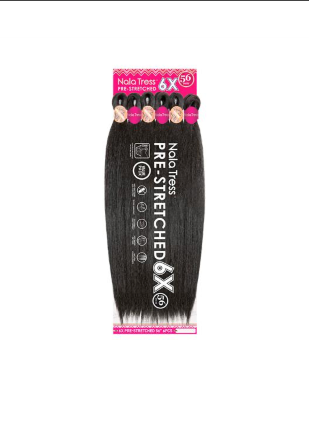 JANET-NALA TRESS-6X PRE-STRETCHED-56''