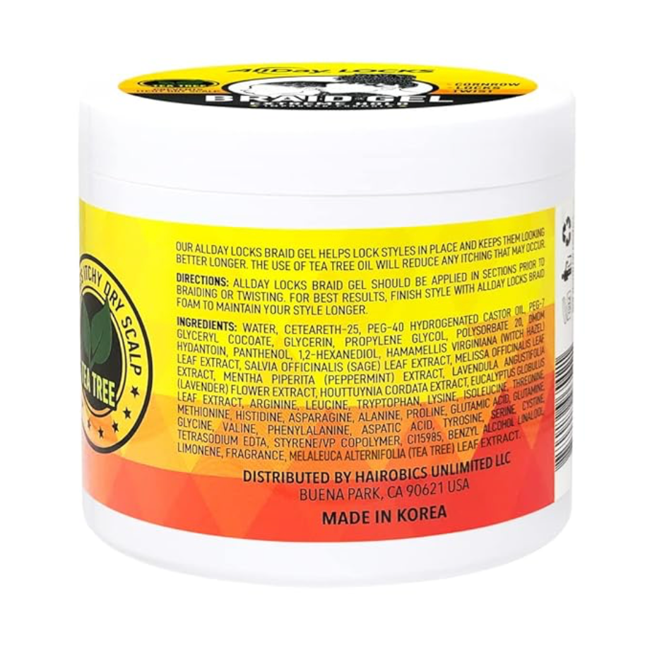 ALLDAY - LOCKS - BRAID GEL - EXTREME HOLD - 15OZ